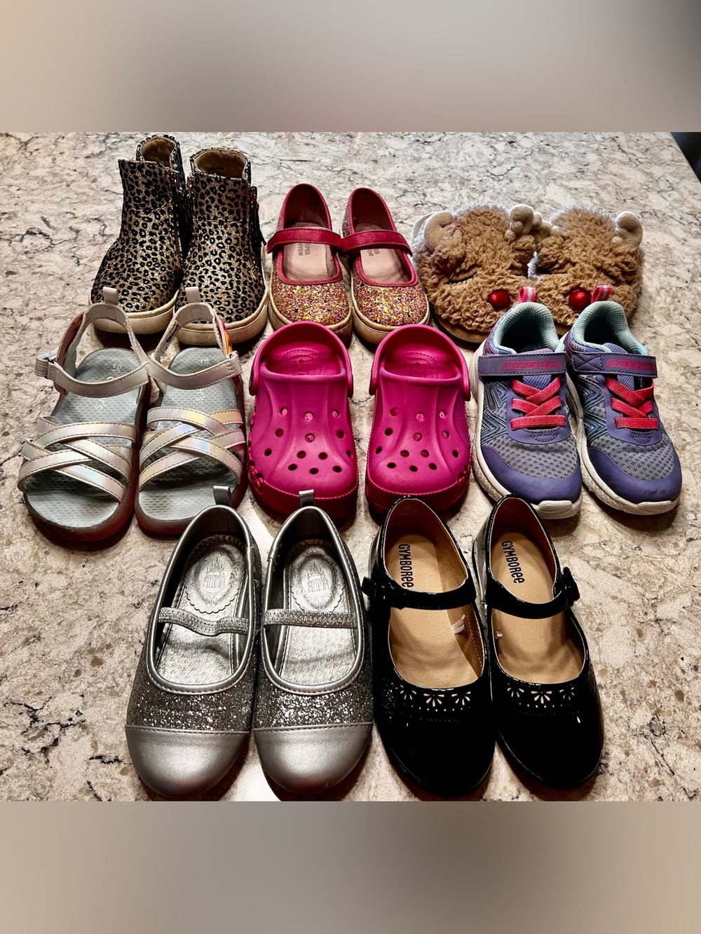 A lot of size 9-10 shoes. Gently worn